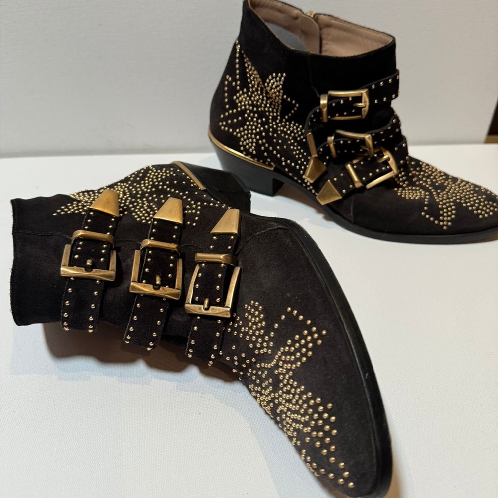 Chloe Susanna western suede boots